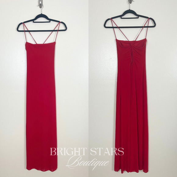 Extremely Rare Vintage Red Gown ASO Rachel Green Friends Womens Maxi Event - Picture 5 of 6